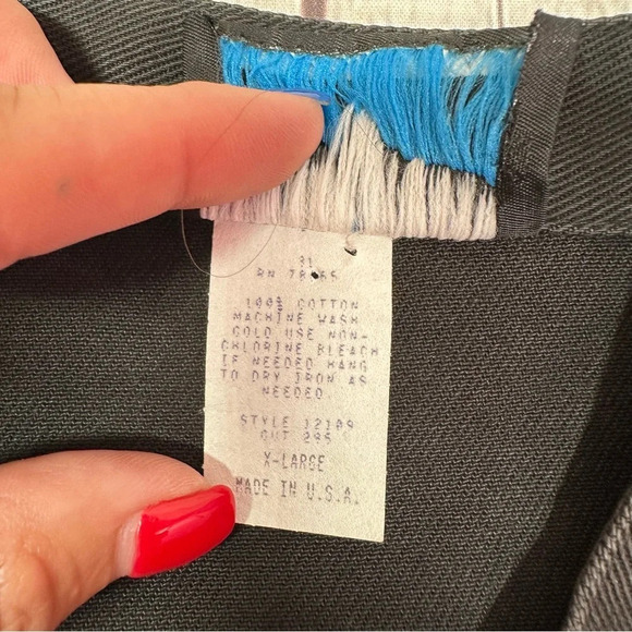 vintage cheyenne outfitters western boho denim vest sz XL bandana print - Picture 6 of 7